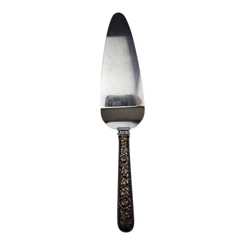 Elmore Silver Repousse Sterling Silver Cake Pie Server Knife Sheffield England